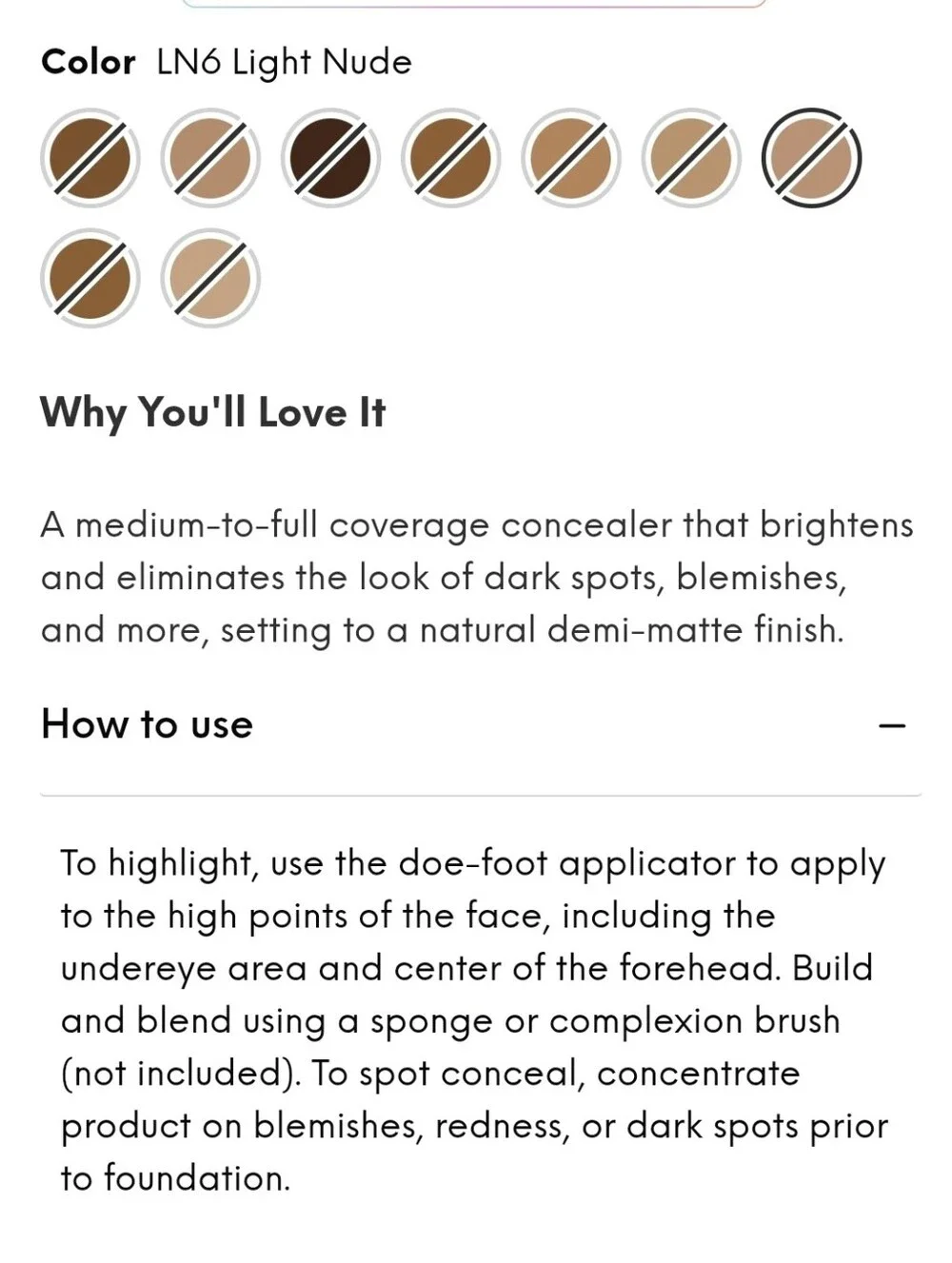 Bright Start Creamy Airbrush Concealer - Light Nude